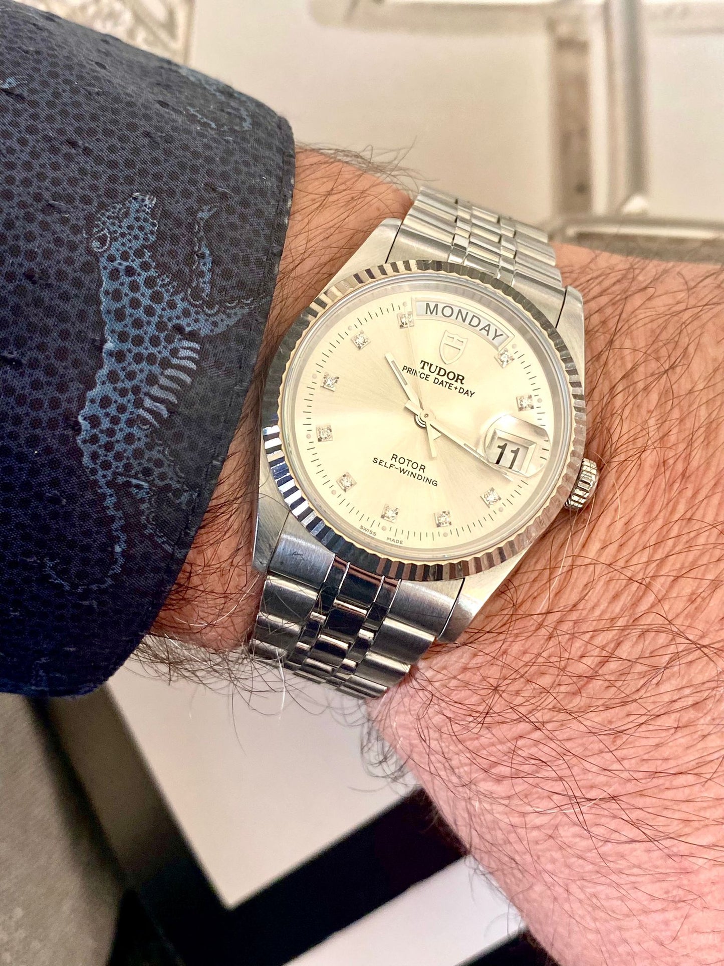 Tudor
Day date diamonds
