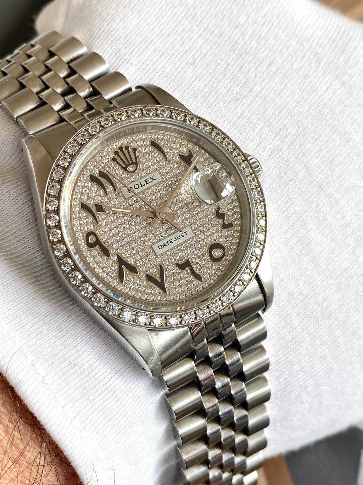 Rolex Datejust 36 
Diamonds Arabic dial 36