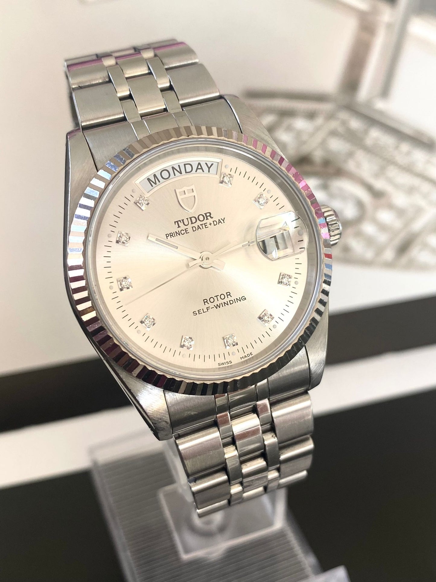 Tudor
Day date diamonds