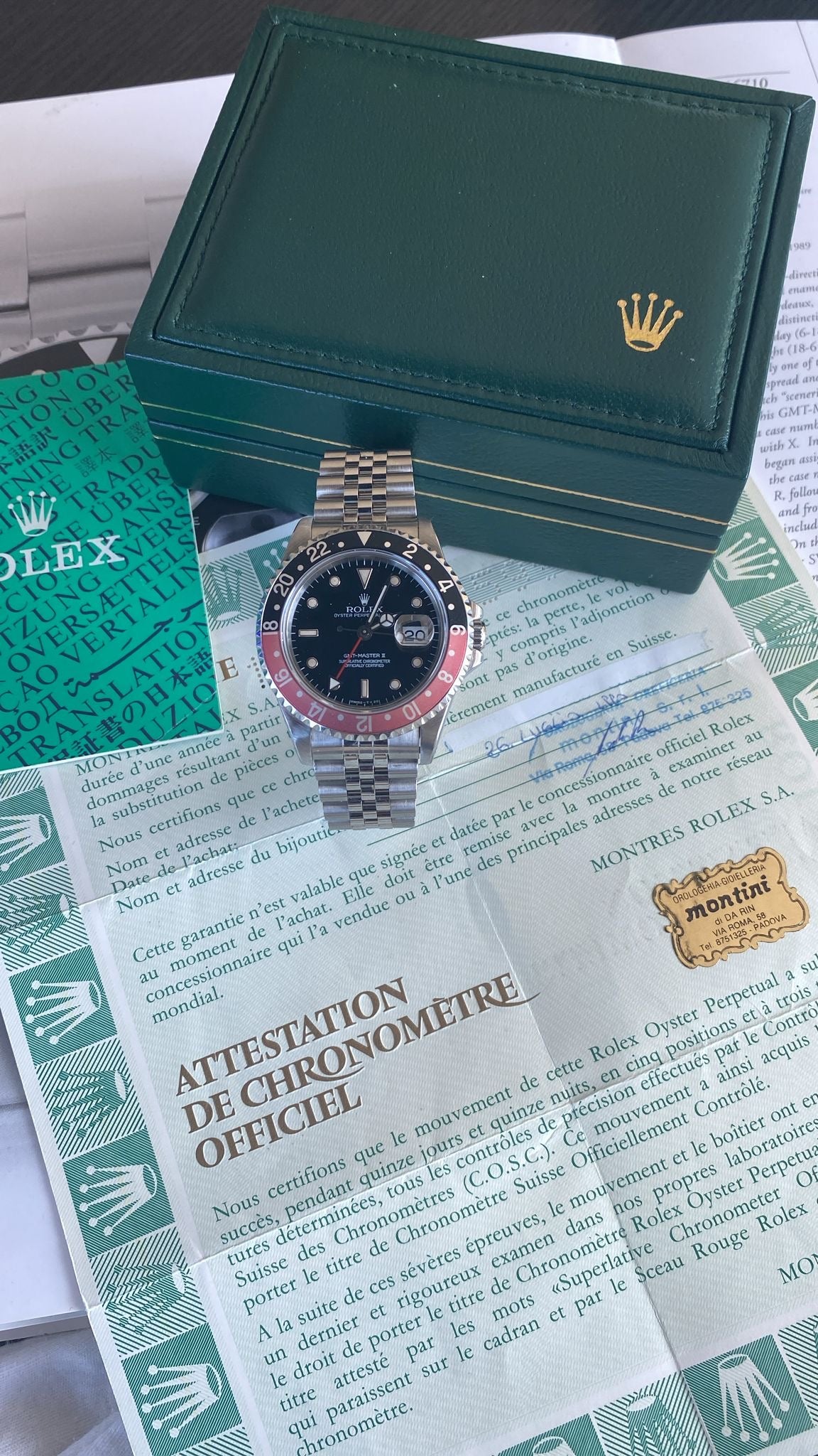Rolex GMT-Master II
16710 coke Jubilee ghost
