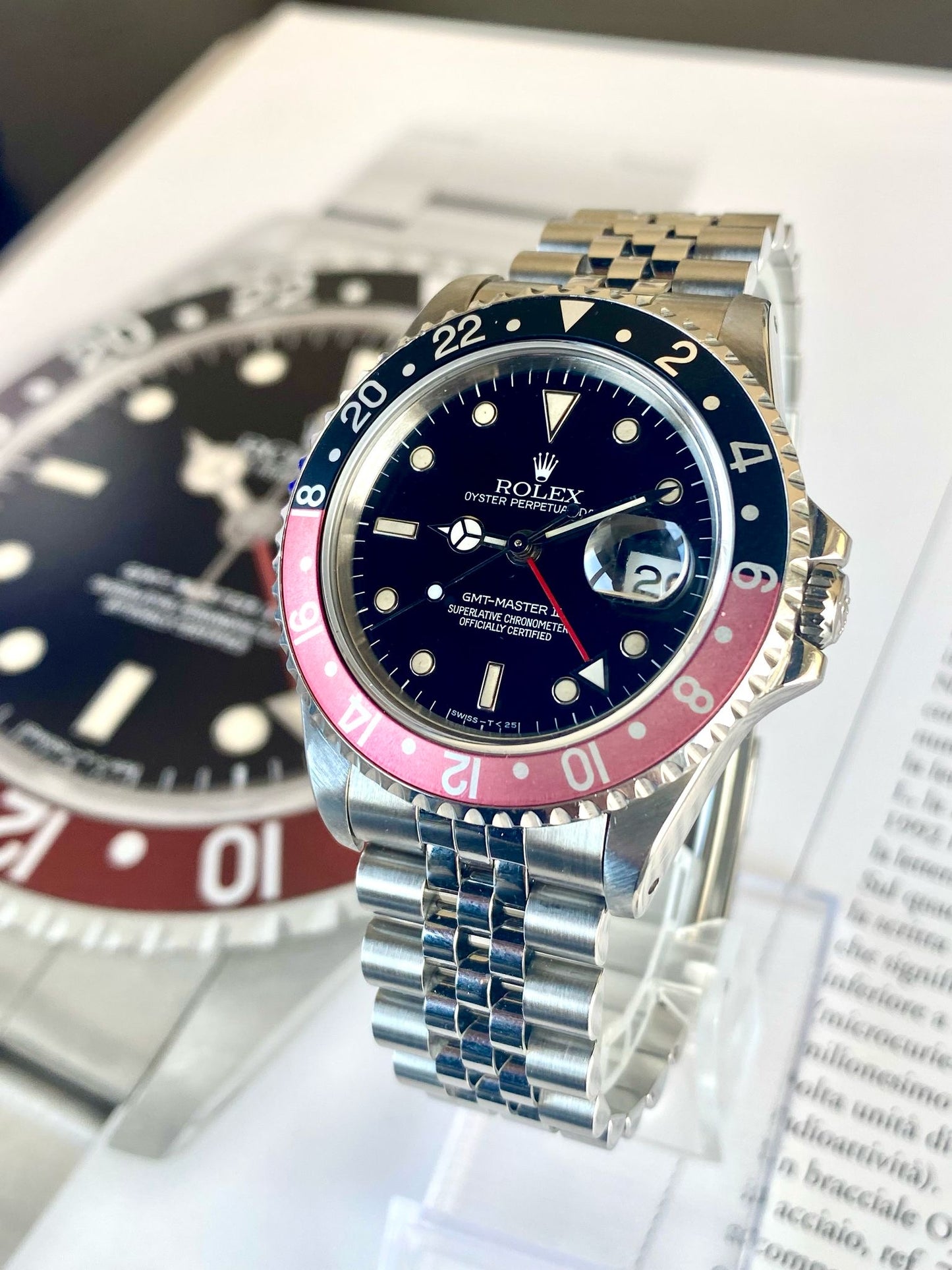 Rolex GMT-Master II
16710 coke Jubilee ghost