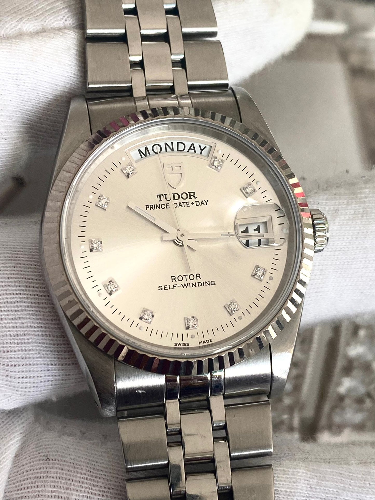 Tudor
Day date diamonds