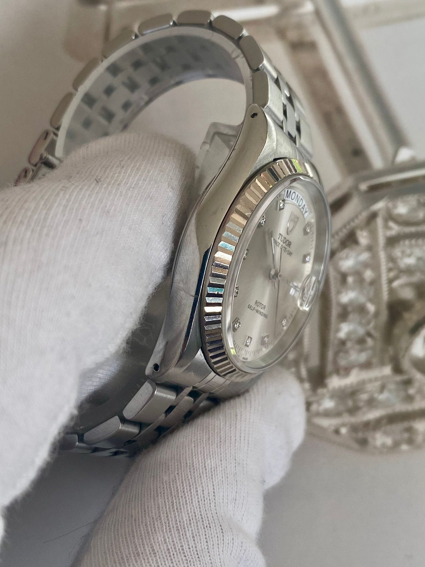 Tudor
Day date diamonds
