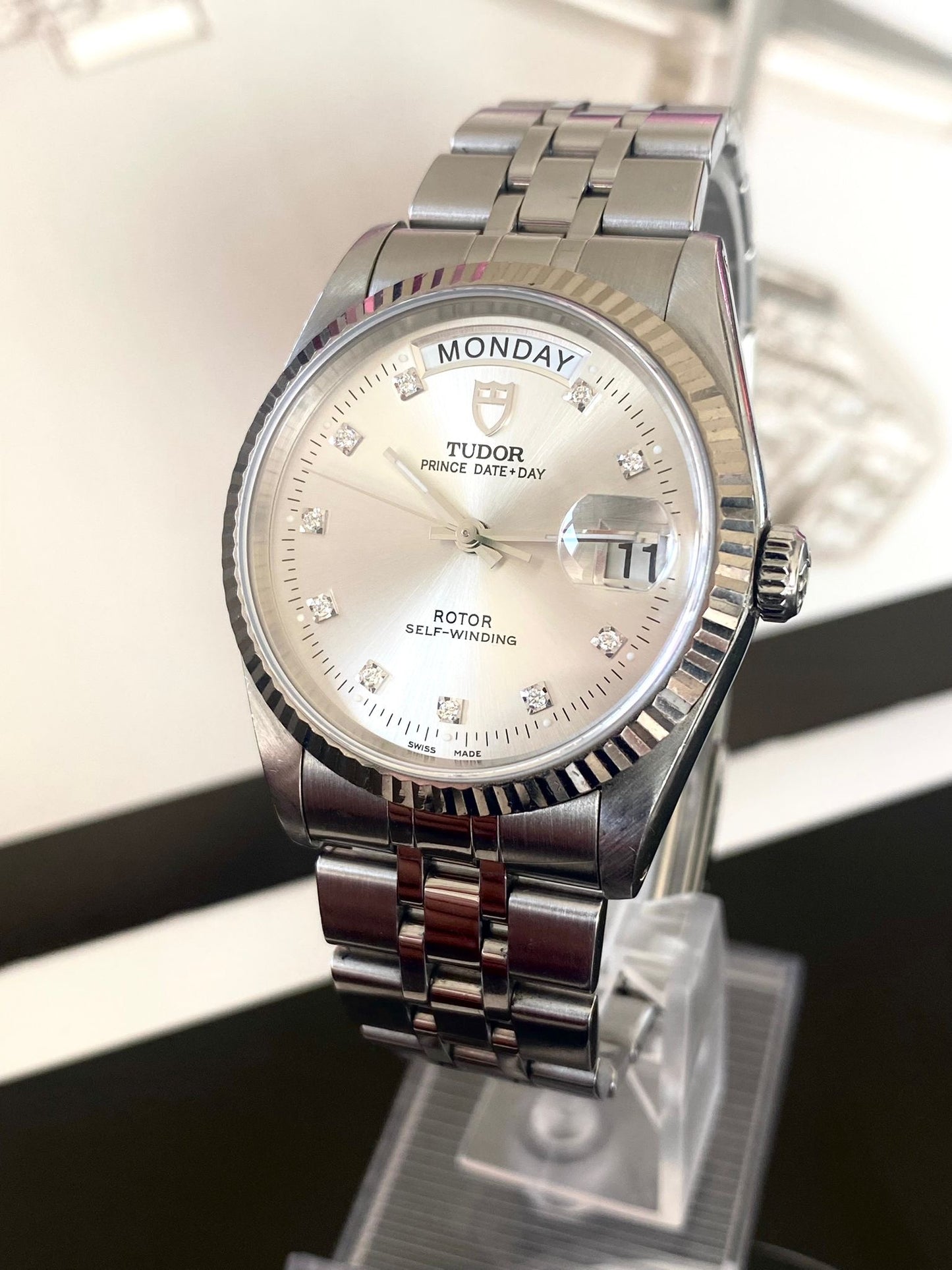 Tudor
Day date diamonds