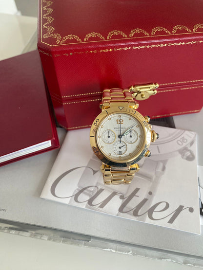 Cartier Pasha
Chronograph 2111 full gold