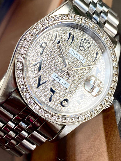 Rolex Datejust 36 
Diamonds Arabic dial 36