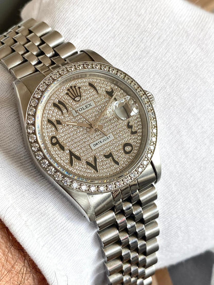 Rolex Datejust 36 
Diamonds Arabic dial 36