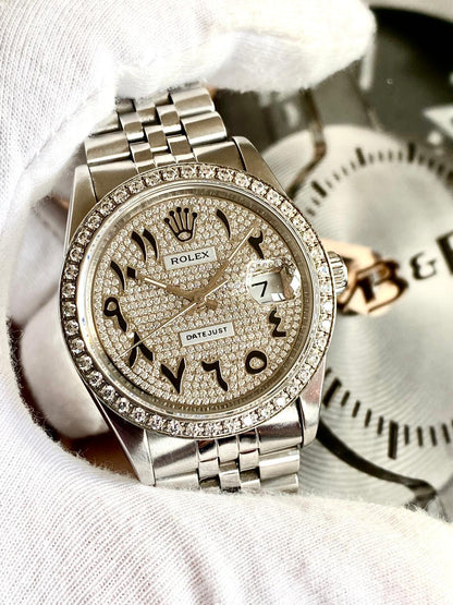 Rolex Datejust 36 
Diamonds Arabic dial 36