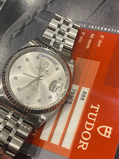Tudor
Day date diamonds
