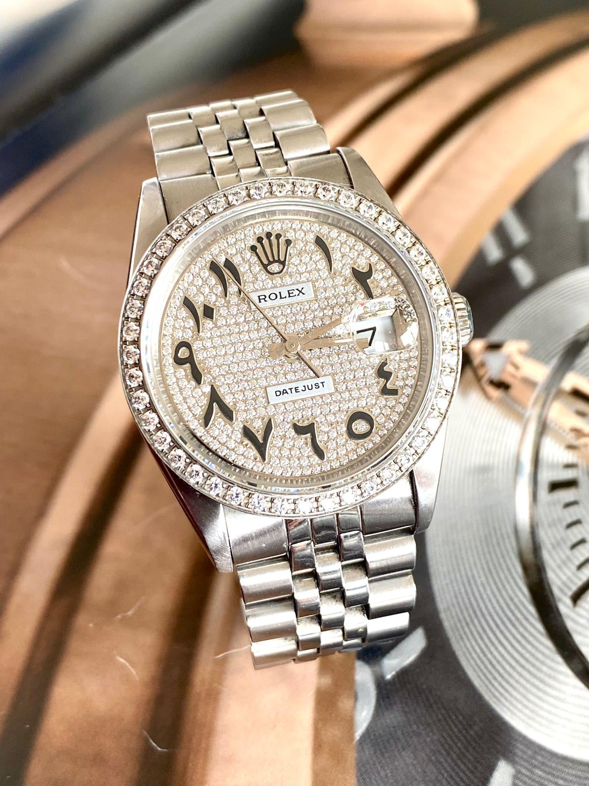 Rolex Datejust 36 
Diamonds Arabic dial 36