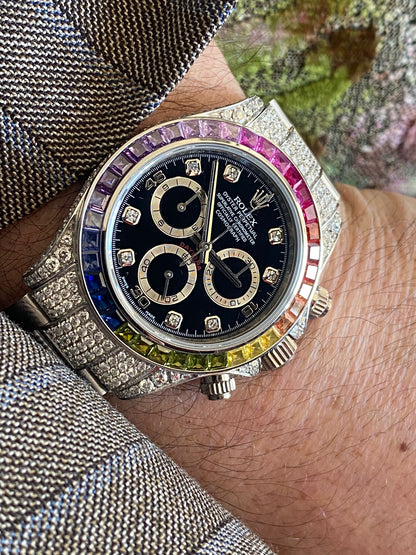 Rolex Daytona brilli diamonds white gold