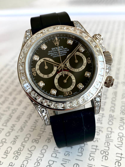 Rolex Daytona brilli diamonds white gold