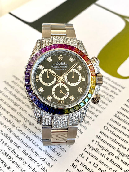 Rolex Daytona brilli diamonds white gold