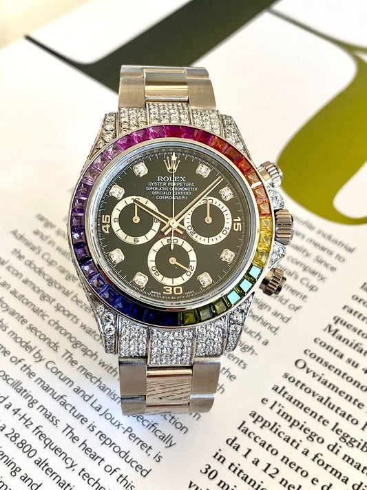 Rolex Daytona brilli diamonds white gold