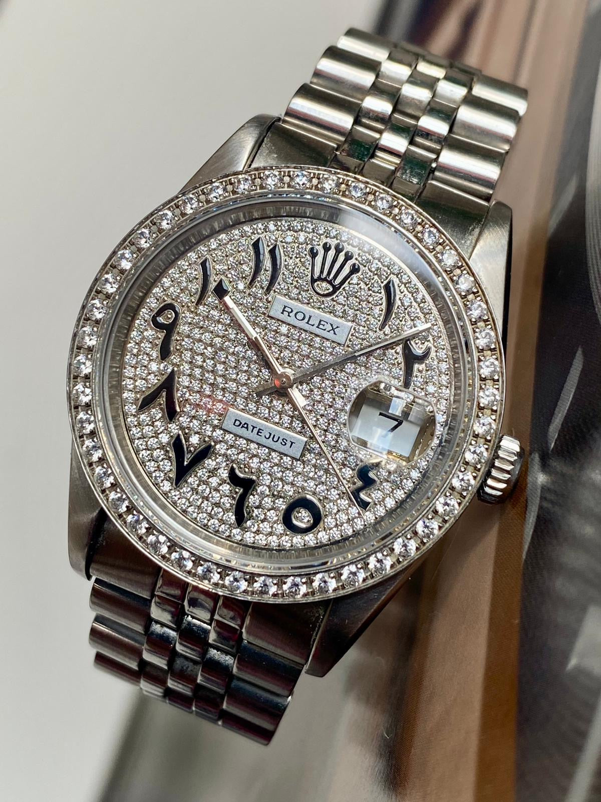 Rolex Datejust 36 
Diamonds Arabic dial 36
