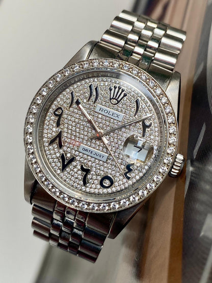 Rolex Datejust 36 
Diamonds Arabic dial 36