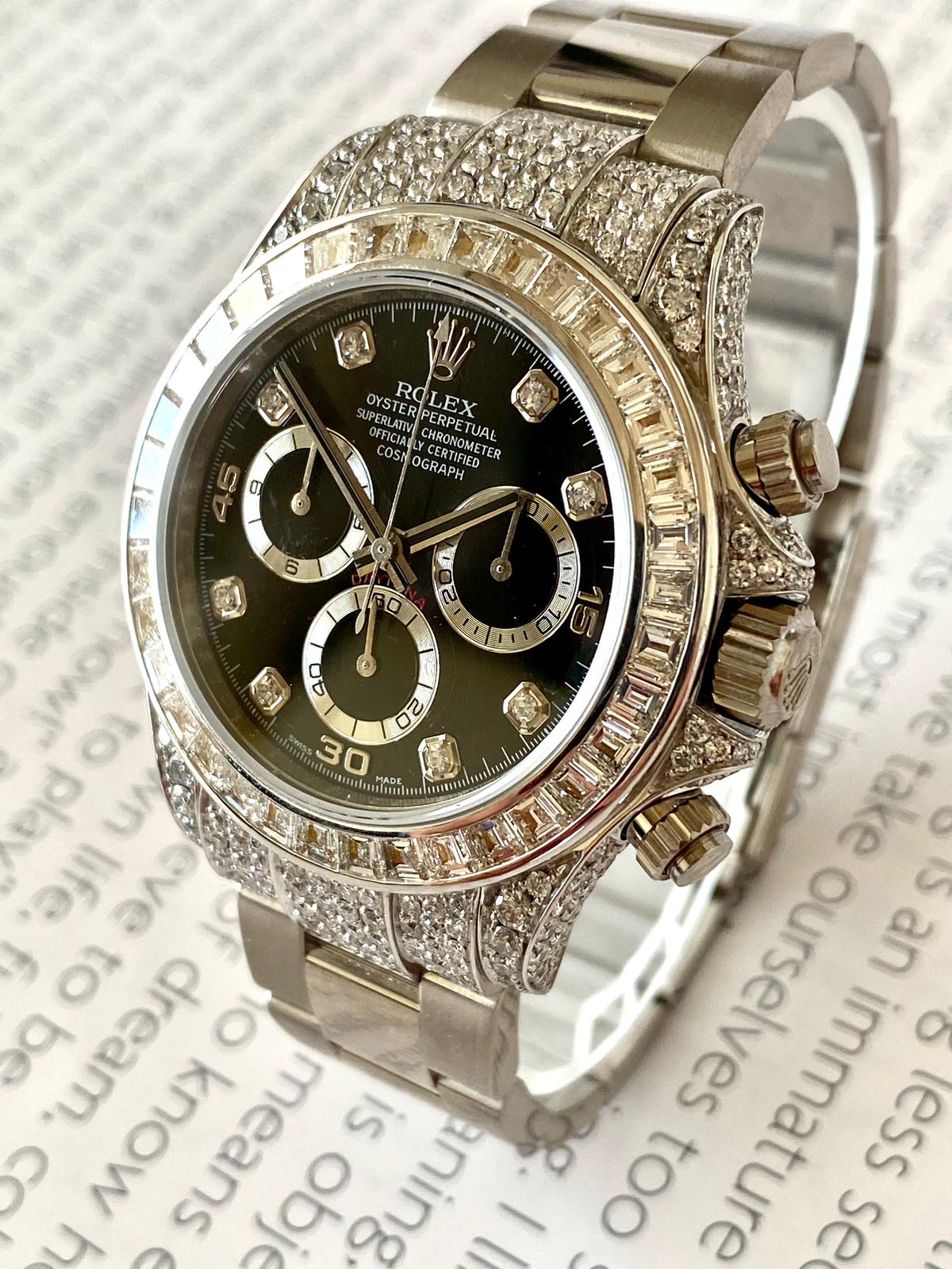 Rolex Daytona brilli diamonds white gold